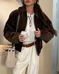 Denise Corduroy Bomber Jacket