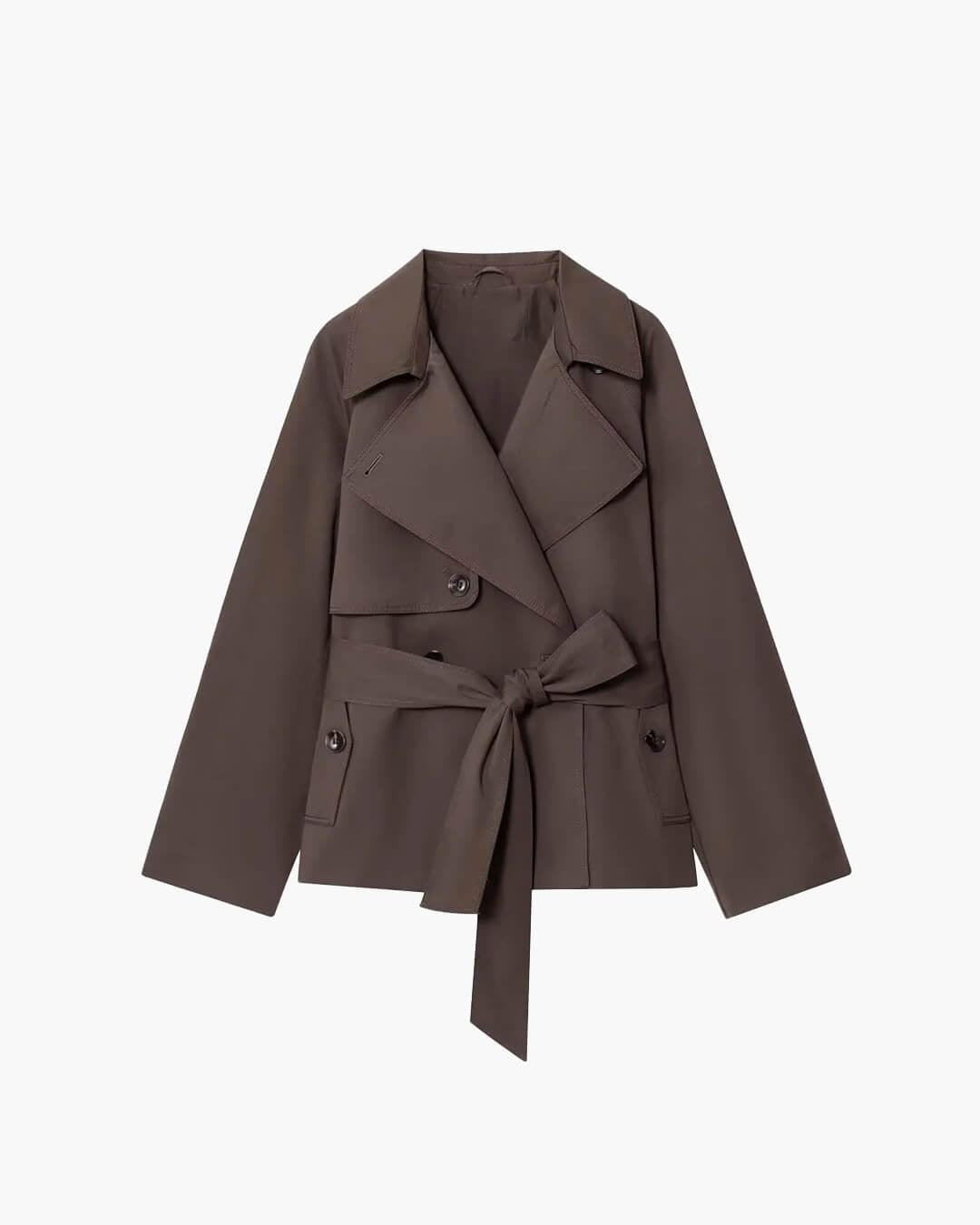 ZEYA - Dianna Belted Short Trench Coat