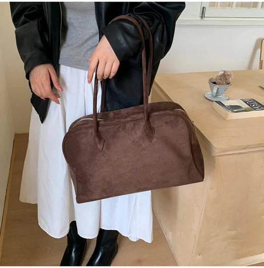 ZEYA - Dominica Suede Shoulder Bag