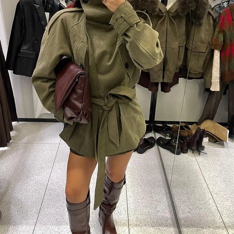 ZEYA - Elena Belted Trench Coat