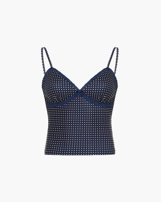ZEYA - Ellaine Polka Dot Crop Top
