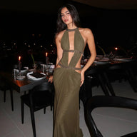 Emilia Halter Maxi Dress