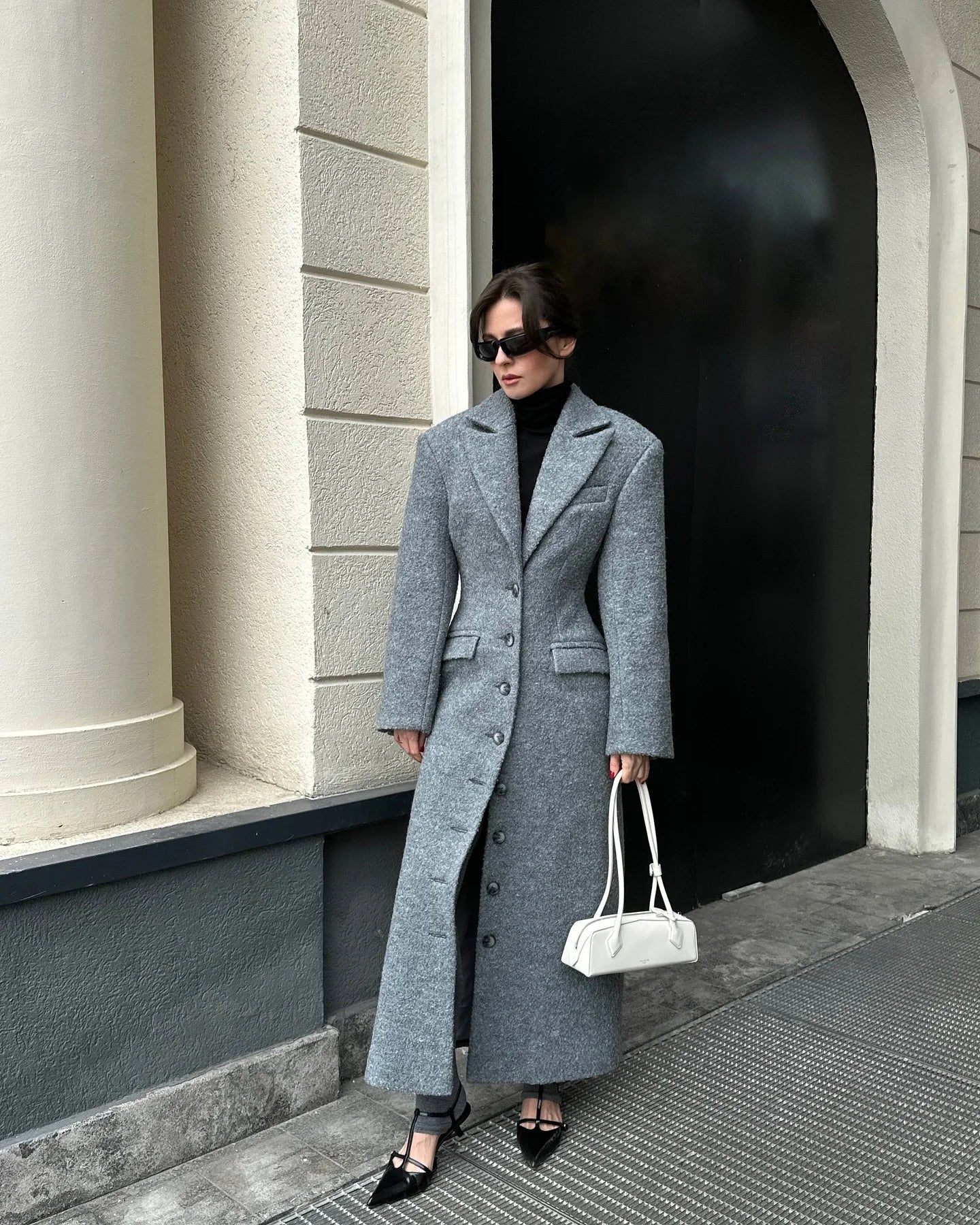 ZEYA - Eris Cinched Waist Long Coat