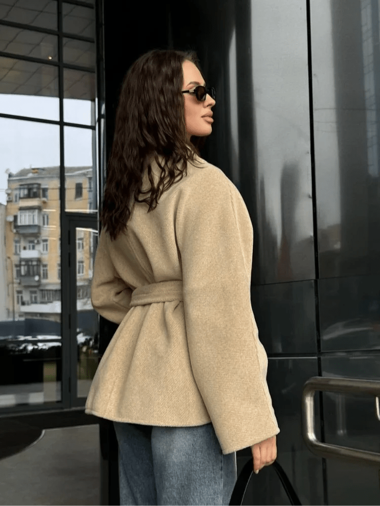 ZEYA - Esme V Neck Jacket with Belt