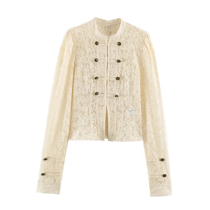 ZEYA - Esther Sheer Lace Patchwork Jacket