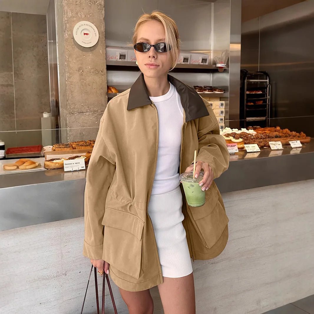 ZEYA - Evangeline Short Pocket Trench Coat