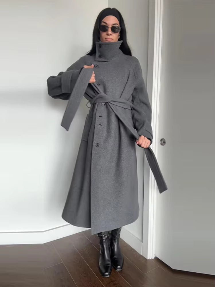 ZEYA - Feline Long Belted Coat