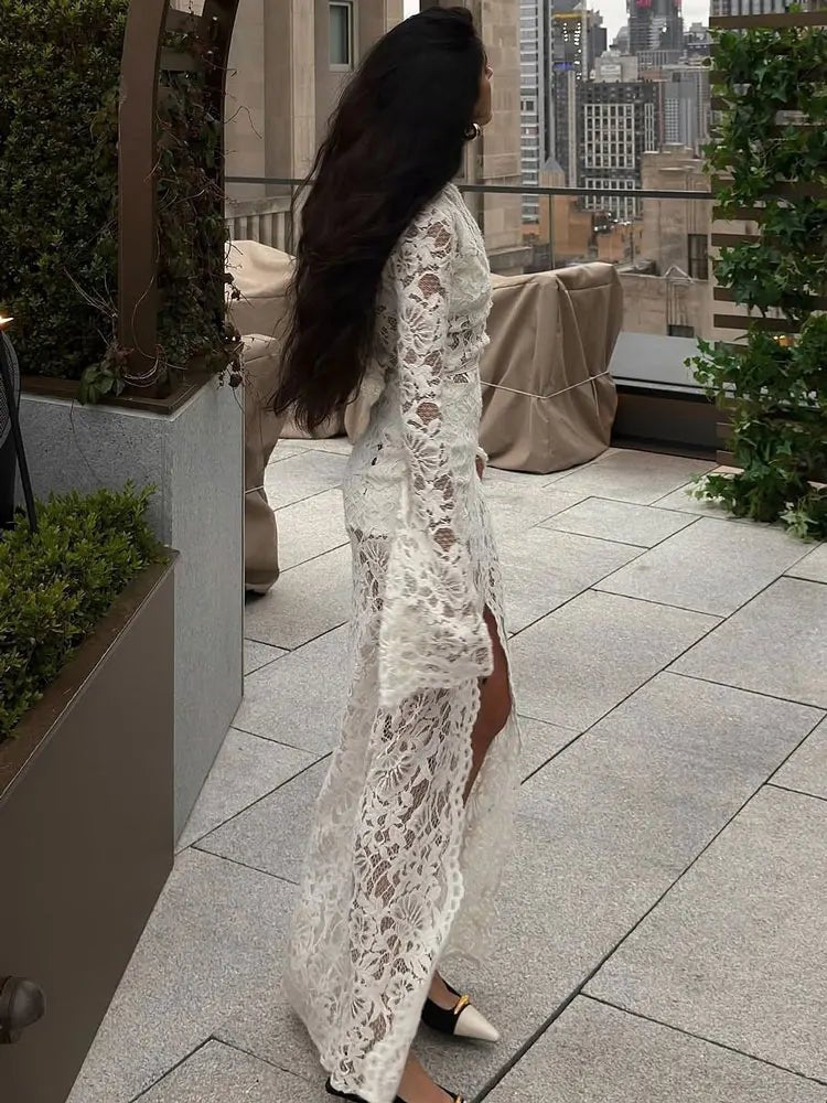 ZEYA - Florencia French Lace Tie Dress