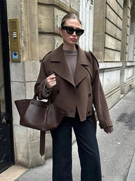 Hannah Lace Up Trench Coat
