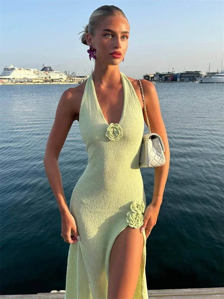 ZEYA - Harmony Knit Split Maxi Dress