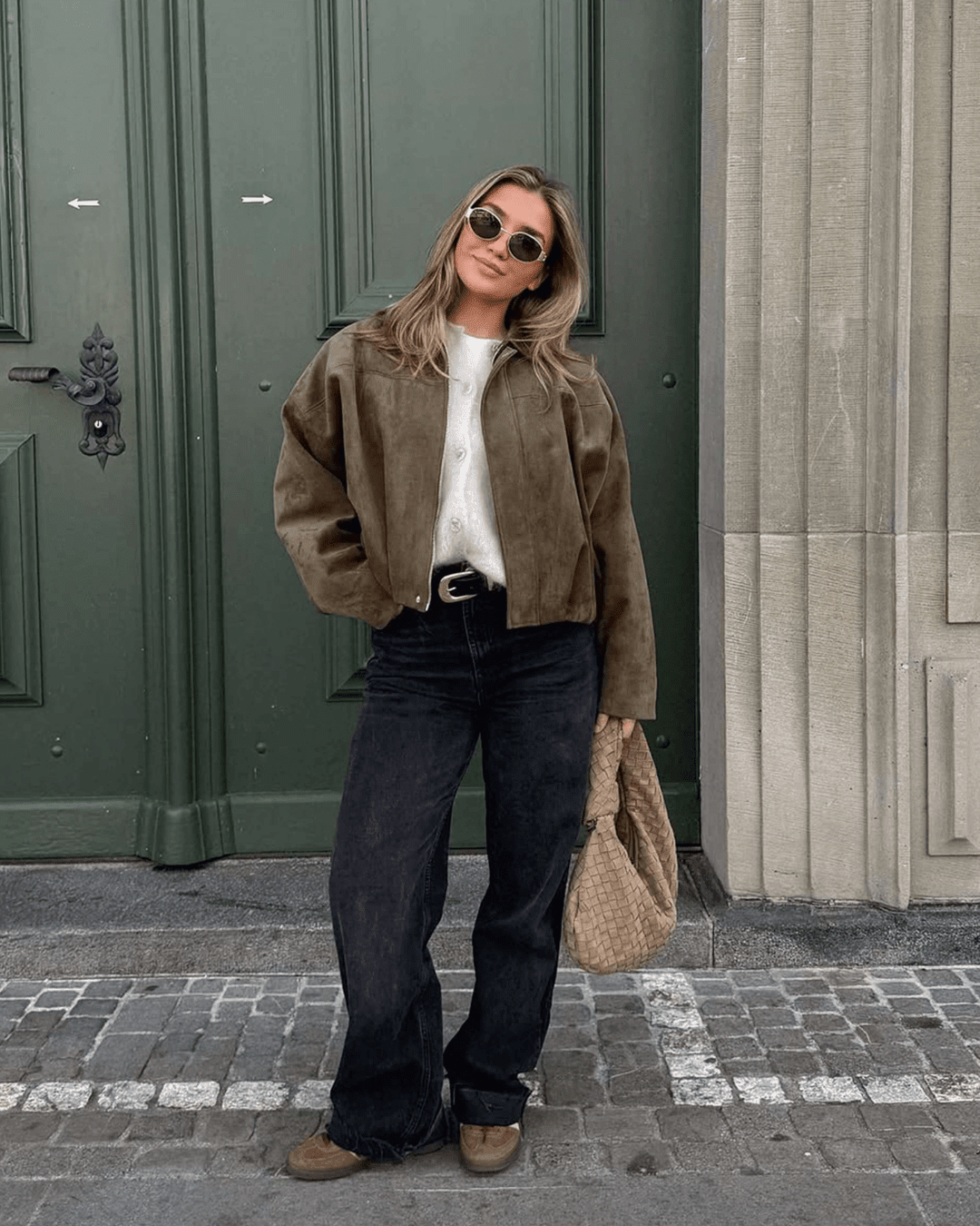 ZEYA - Helen Faux Suede Bomber Jacket