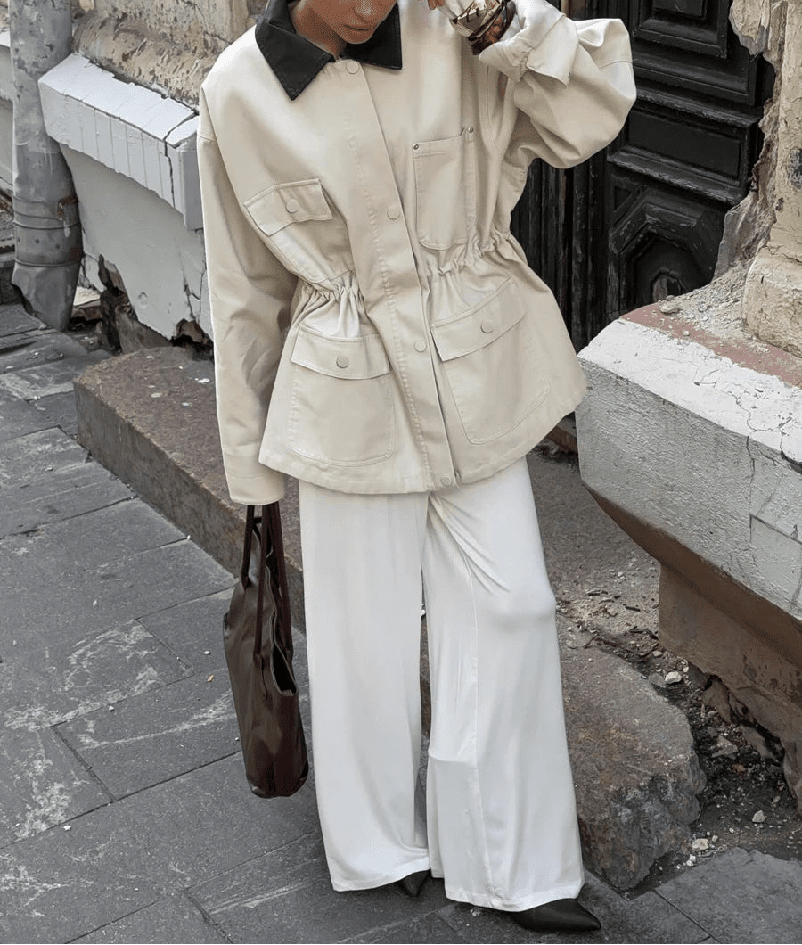 ZEYA - Isadora Drawstring Oversized Jacket