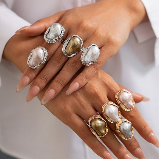 ZEYA - Ivy Adjustable Pearl Ring