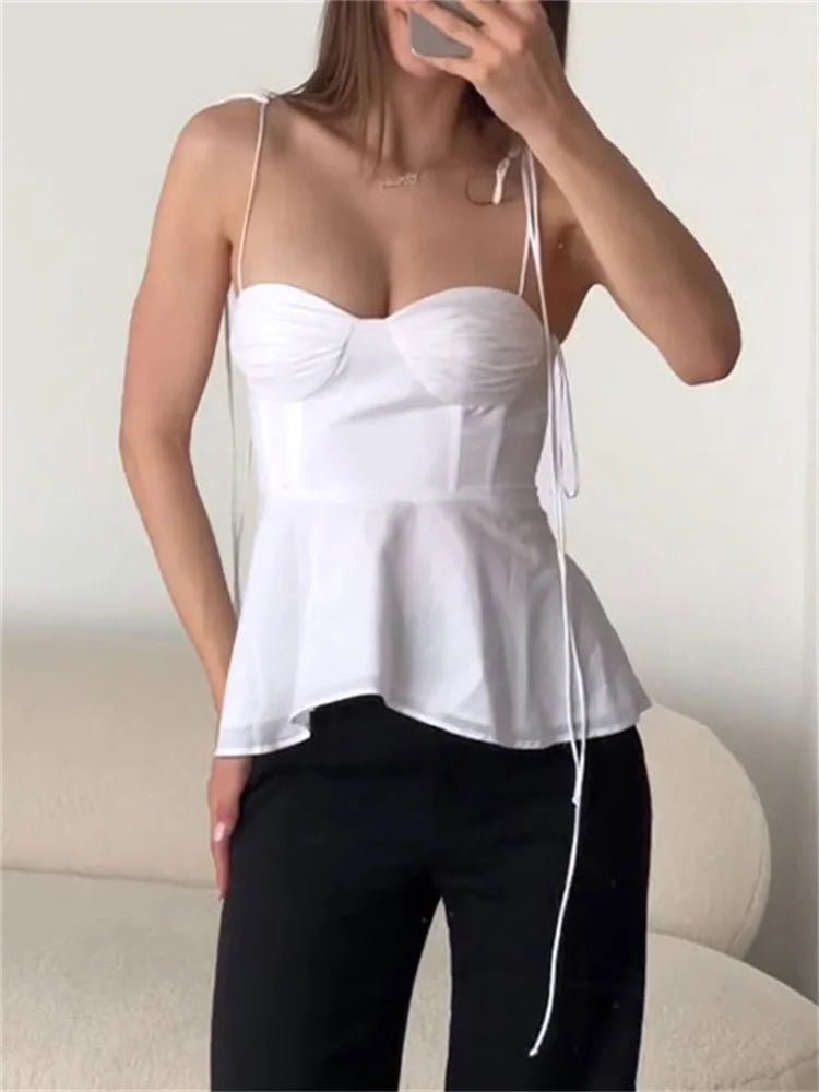 ZEYA - Janelle Peplum Corset Cami Top