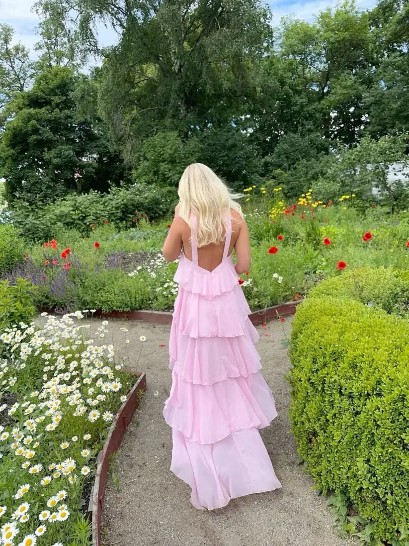ZEYA - Jasmine Ruffle Backless Maxi Dress