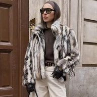 Jordy Leopard Faux Fur Coat