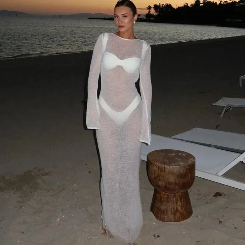ZEYA - Josephine Hollow-Out Knit Beach Dress