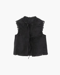 Judy Embroidered Lace Trim Blouse