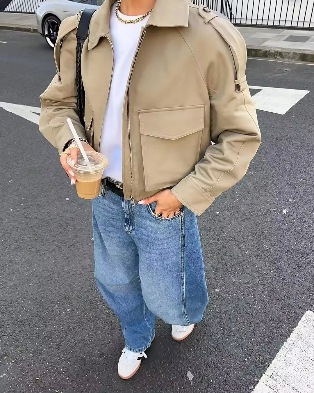 ZEYA - Juliana Cropped Trench Jacket