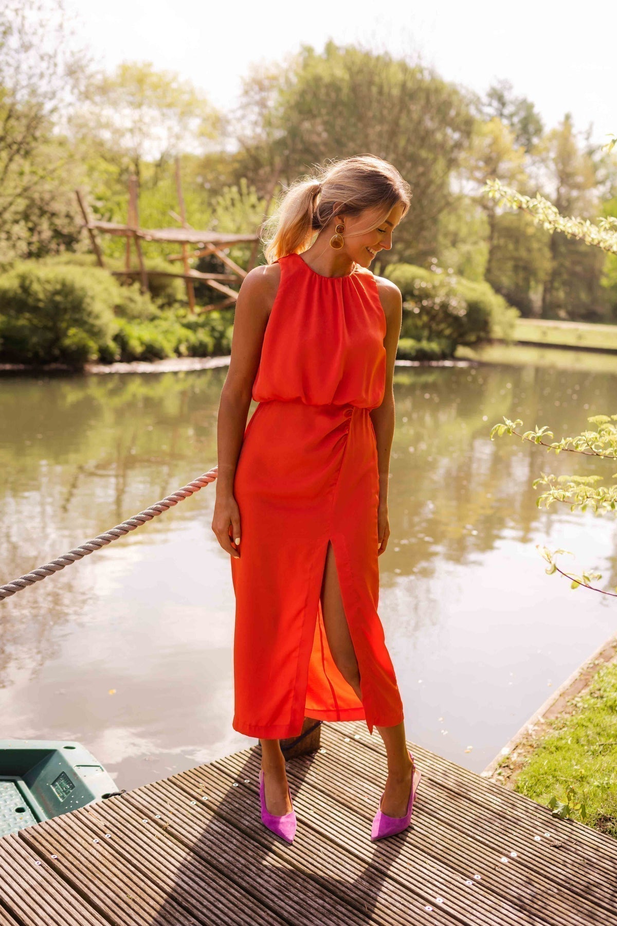ZEYA - Julie Sleeveless Midi Dress