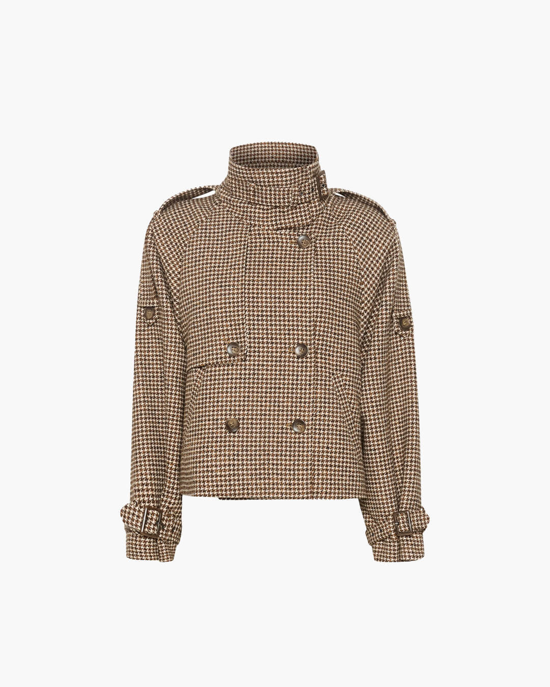 ZEYA - Katrina Checked Wool Coat