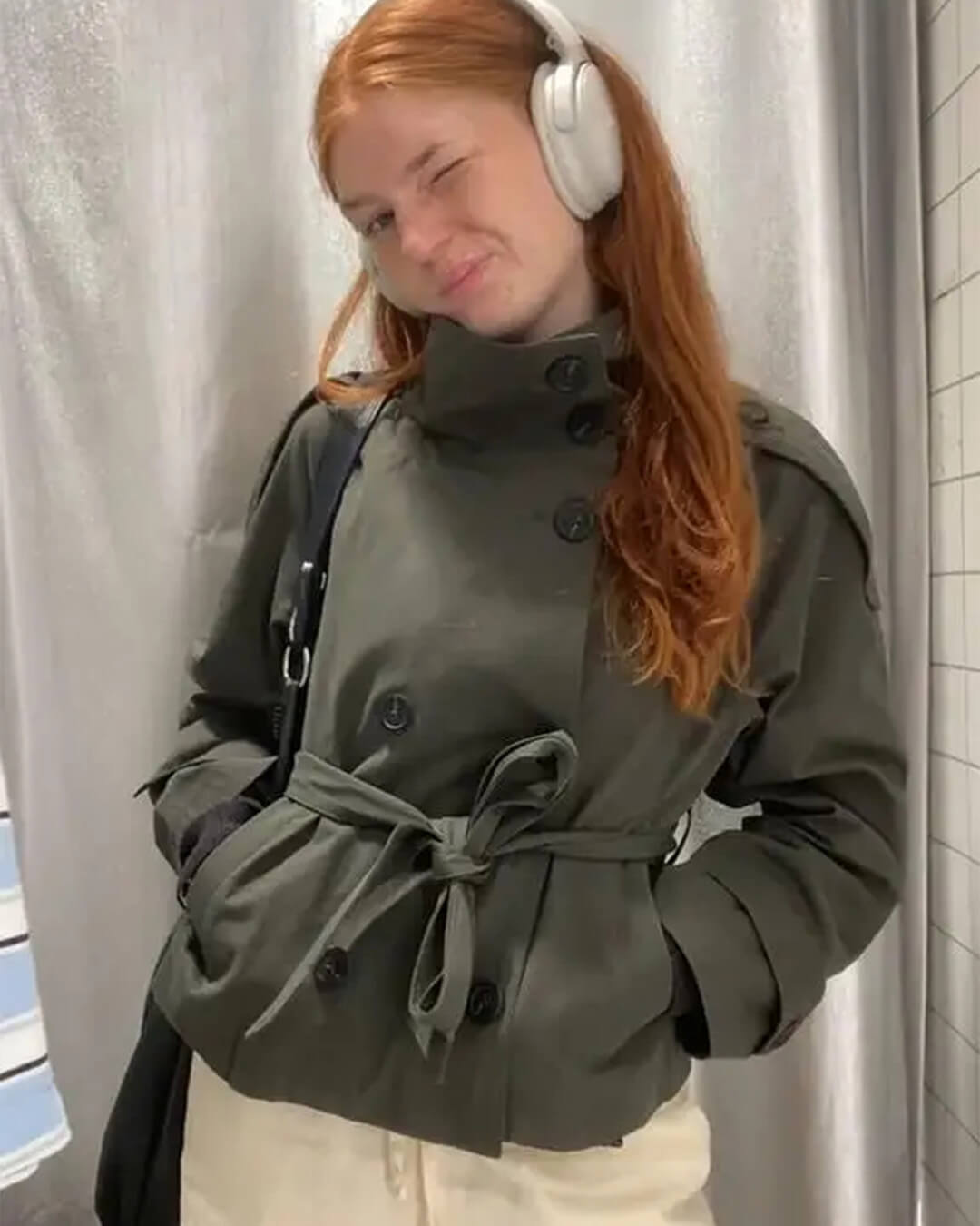 ZEYA - Kiarra Stand Collar Crop Trenchcoat