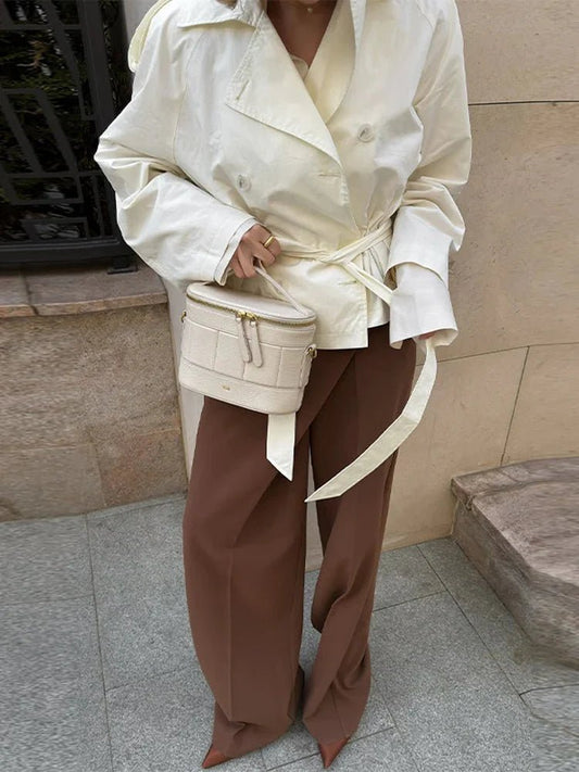 ZEYA - Linda Stand Collar Trench Coat