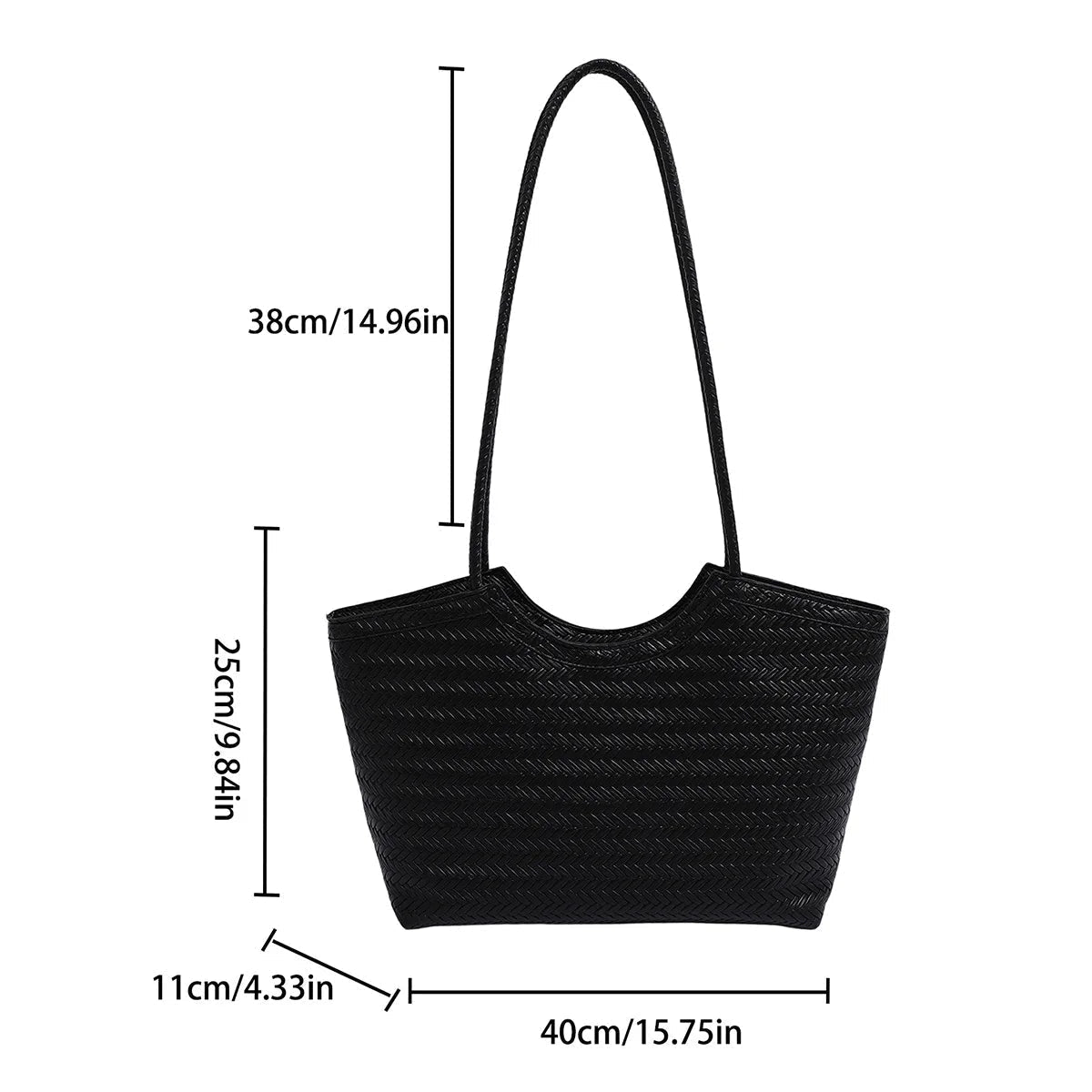ZEYA - Lisa Textured Weave Handbag