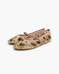 Lisbeth Embroidered Ballet Flats