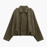 Lori Suede Bomber Jacket