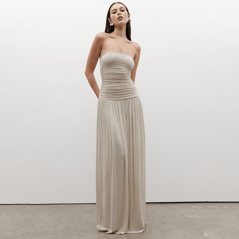 ZEYA - Lorna Strapless Ruched Maxi Dress