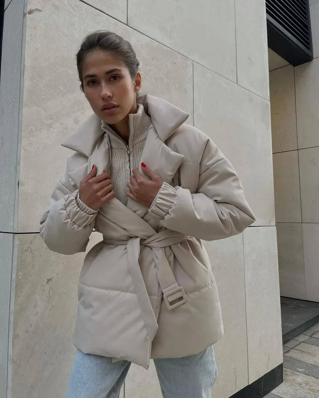 ZEYA - Lou Belted Puffer Jacket