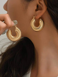 Luana Ribbed Hoops