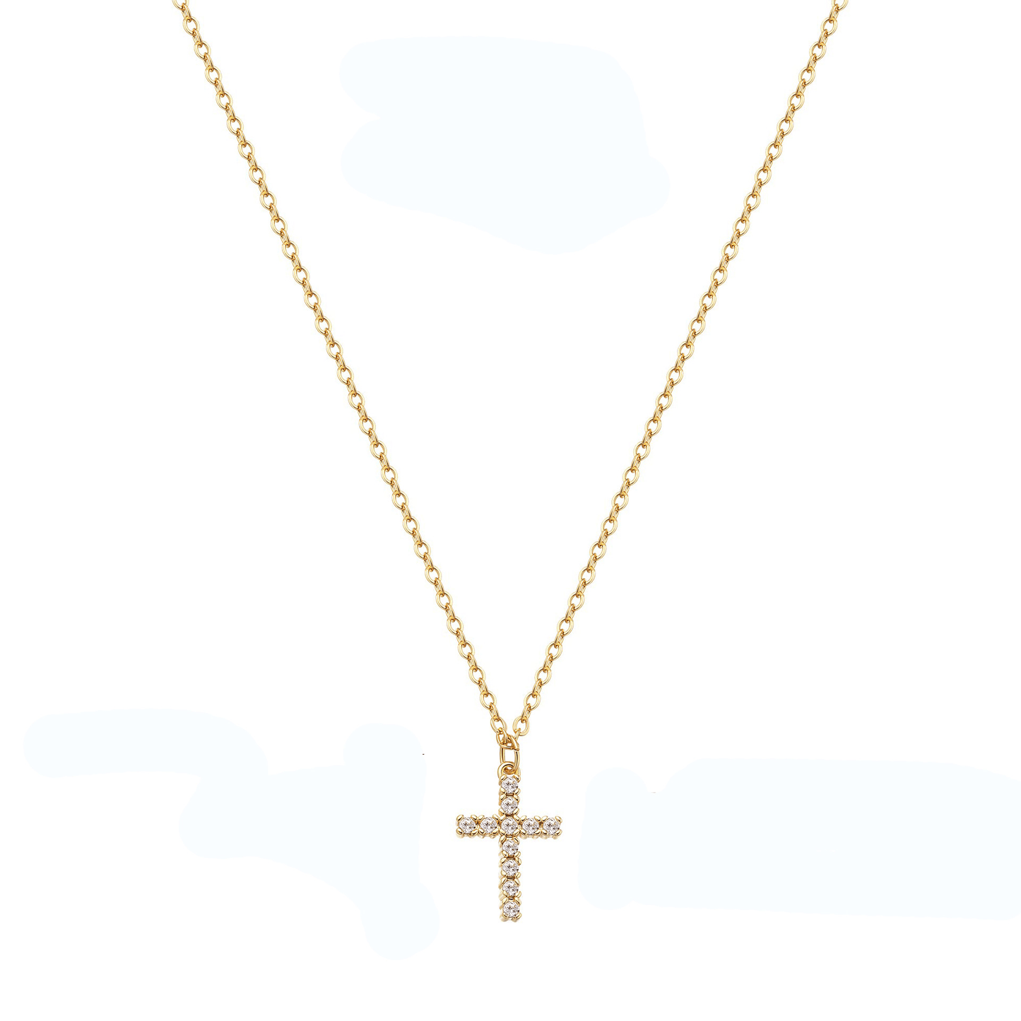 ZEYA - Lucy Zircon Cross Pendant Necklace