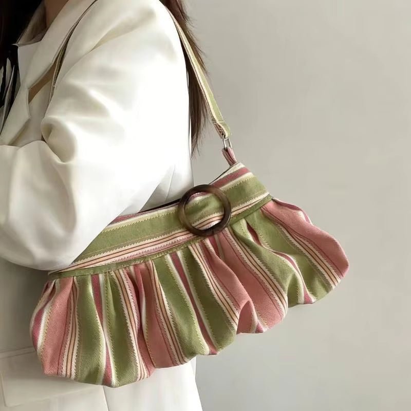 ZEYA - Maria Striped Shoulder Bag