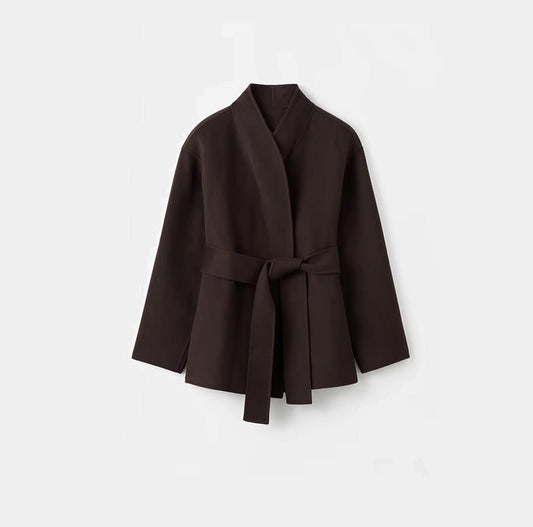 ZEYA - Mary Belted Oversized Wrap Coat