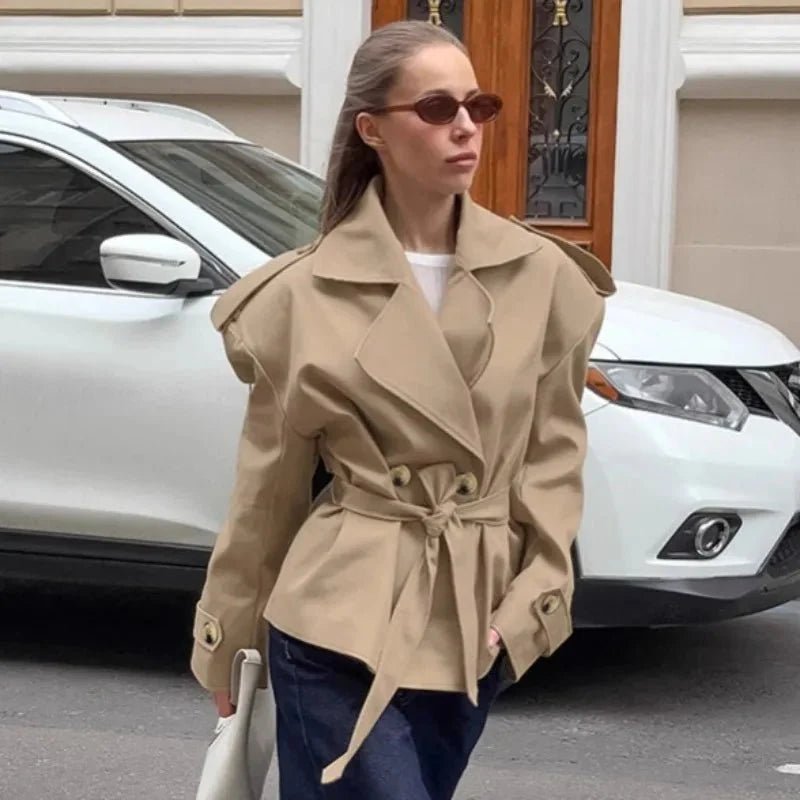 ZEYA - Melody Crop Trench Coat