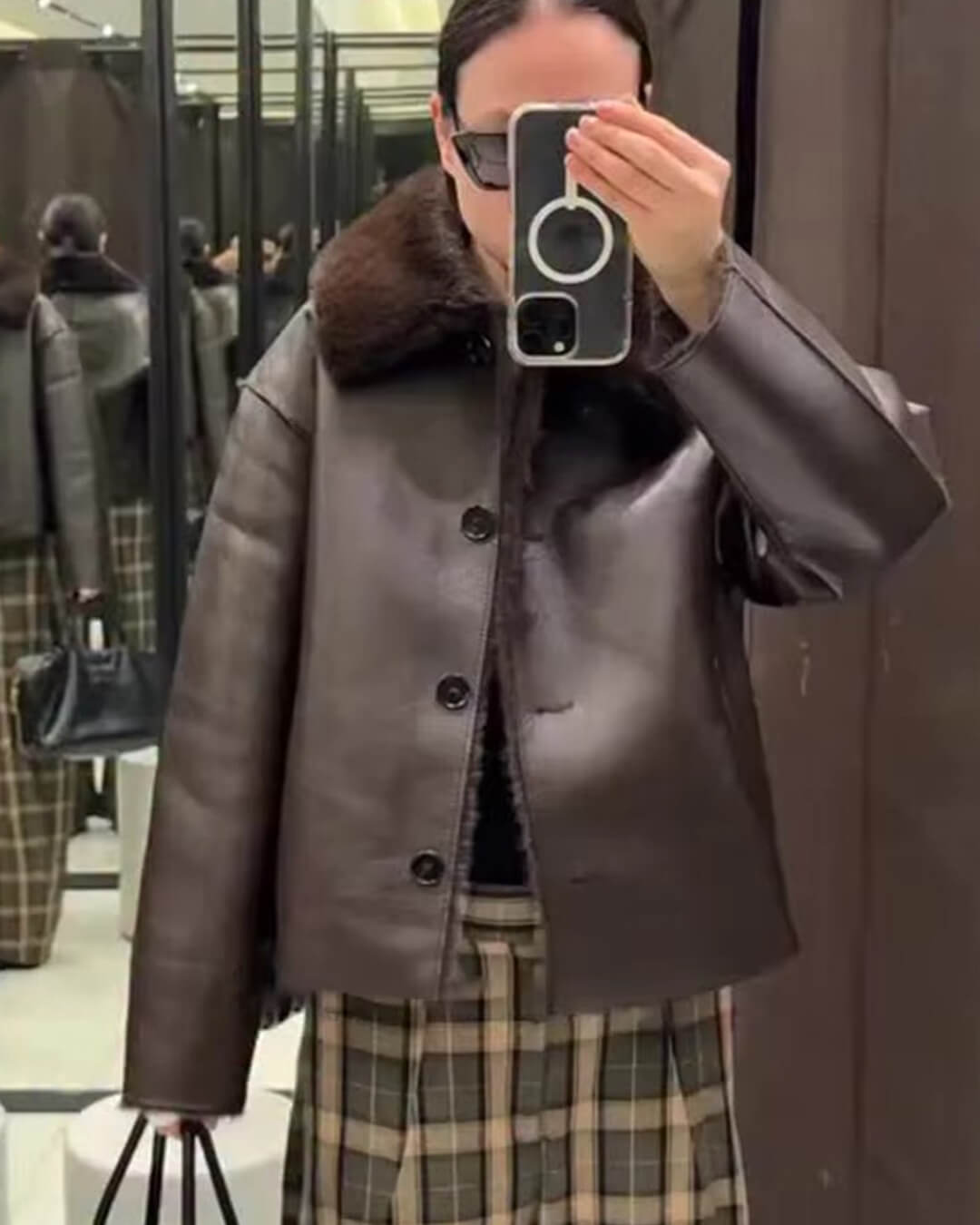 ZEYA - Naomi Reversible Faux fur Leather Jacket