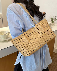 Nicole Woven Straw Tote
