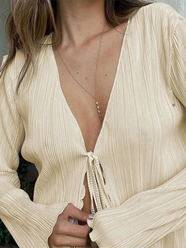 ZEYA - Normani Pleated longsleeve Top