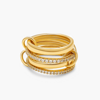Paloma Sparkling Rhinestone Stacked Ring