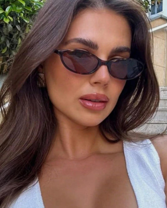 ZEYA - Petra Retro Oval Cat Eye Sunglasses