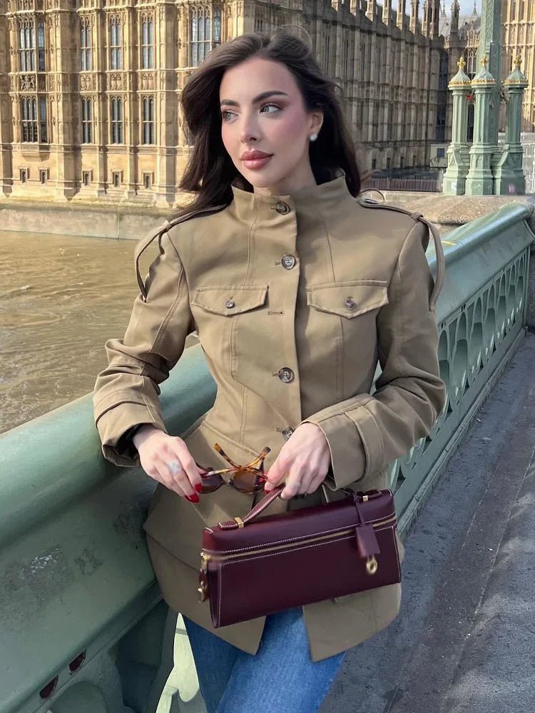 ZEYA - Phoebe Fitted High Neck Jacket