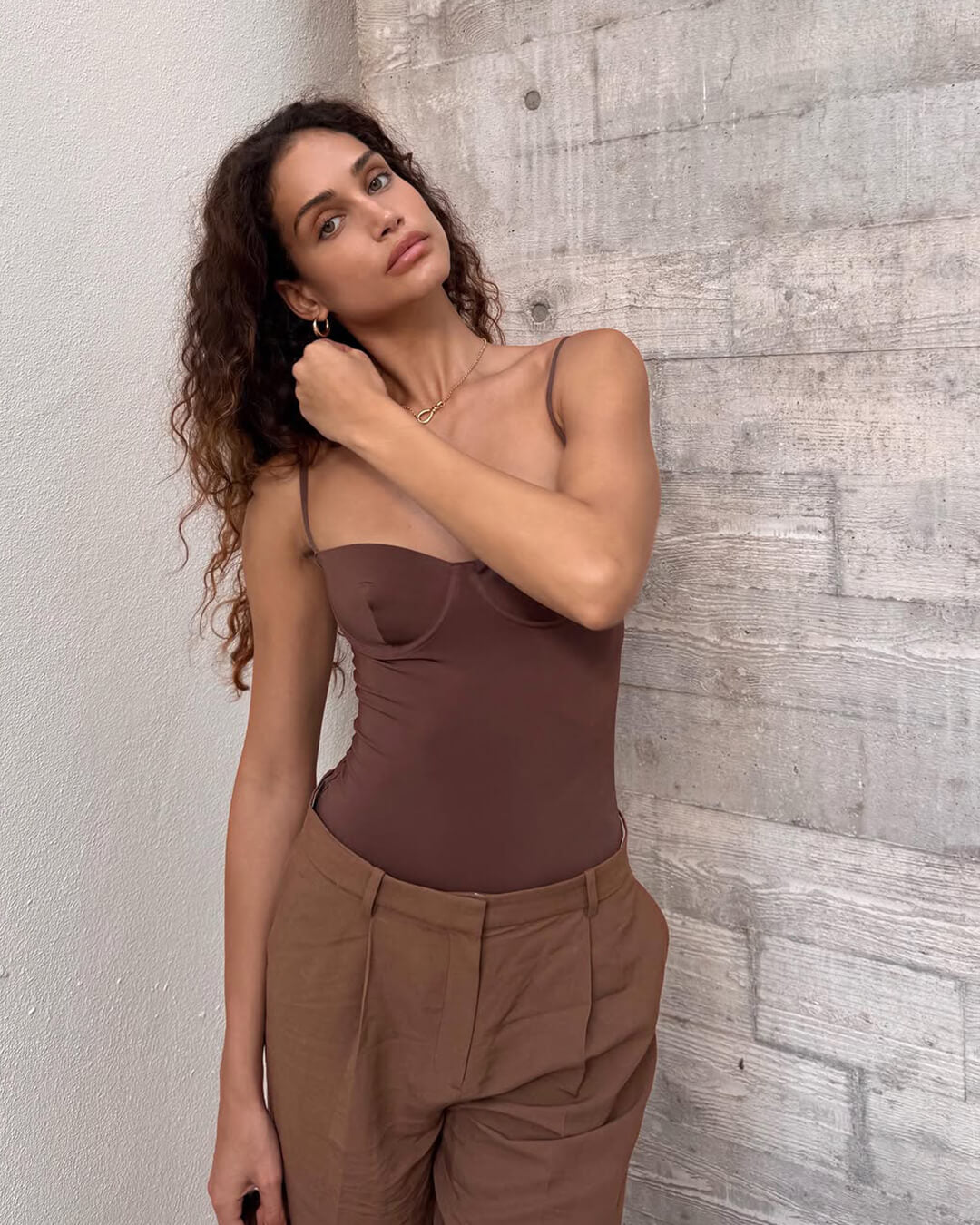 ZEYA - Rina Satin Camisole Bodysuit