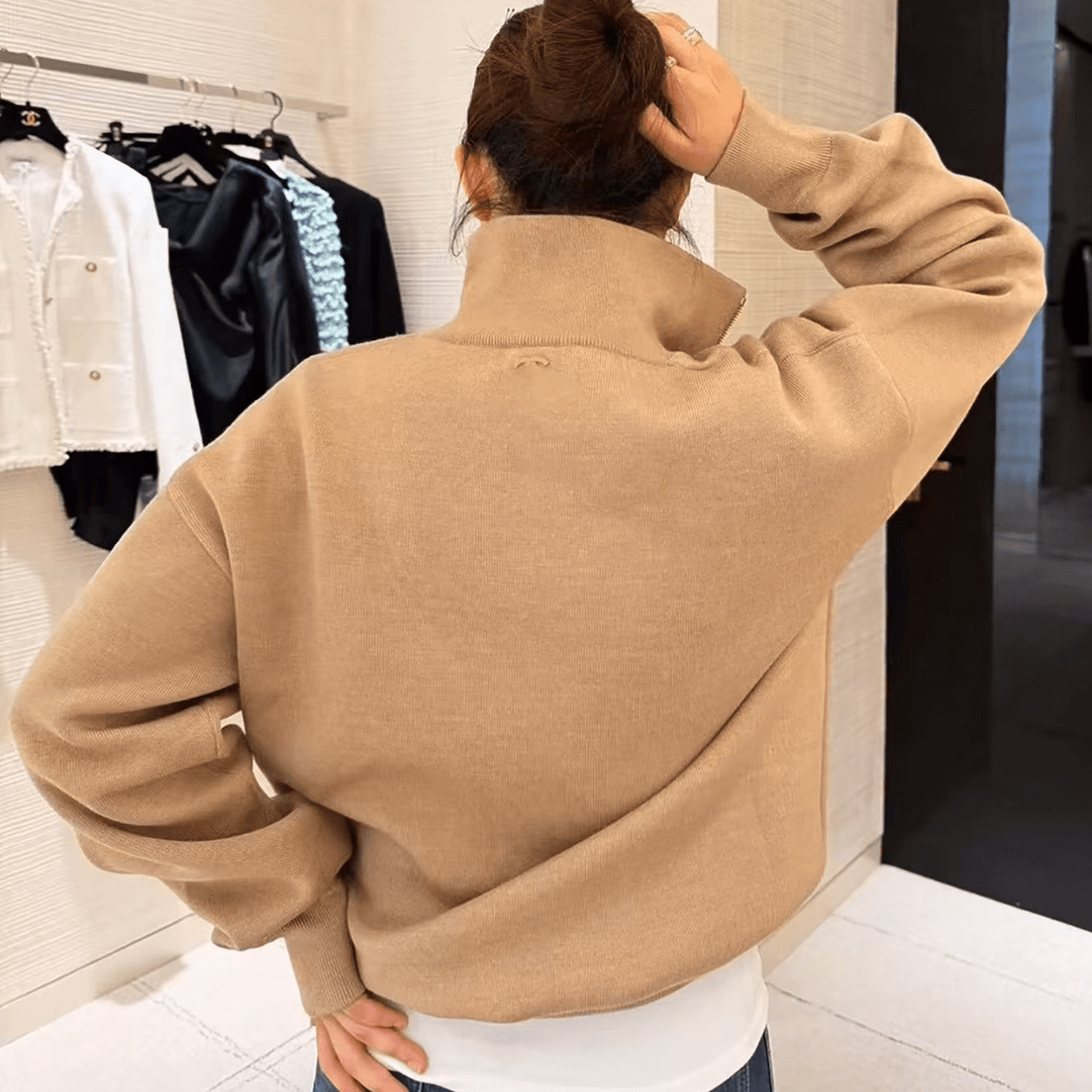ZEYA - Sabrina Half-Zip Knit Sweater