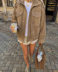 Sandra Suede Moto Jacket