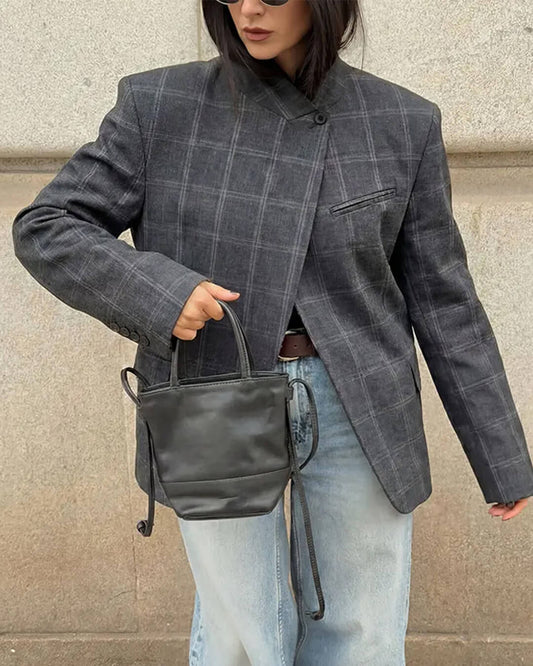 ZEYA - Selene Plaid Blazer Jacket