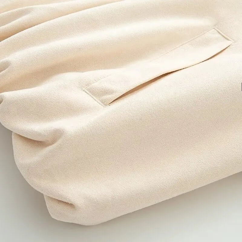 ZEYA - Sheena Button Vegan Leather Jacket