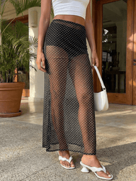 Shirley Polka Dot Maxi Skirt
