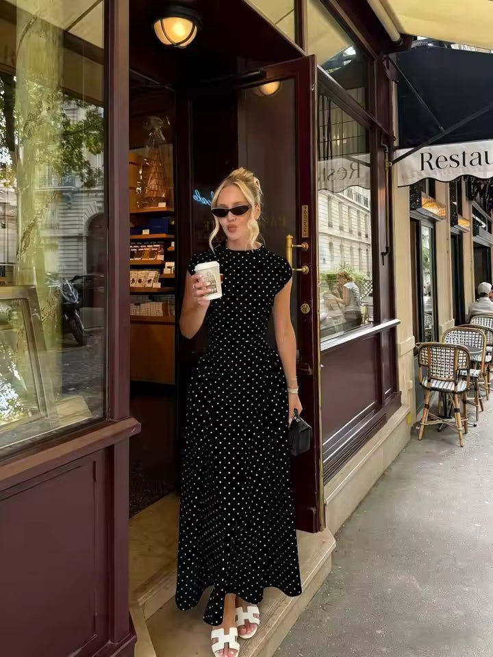 ZEYA - Sienna Flare Maxi Dress with Cap Sleeves
